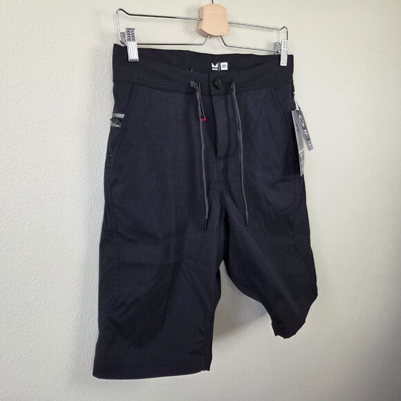 686 Mens Platform Bike Shirts Size 30 Evil Black 12" Inseam Mountain Bike Nylon - Picture 3 of 9